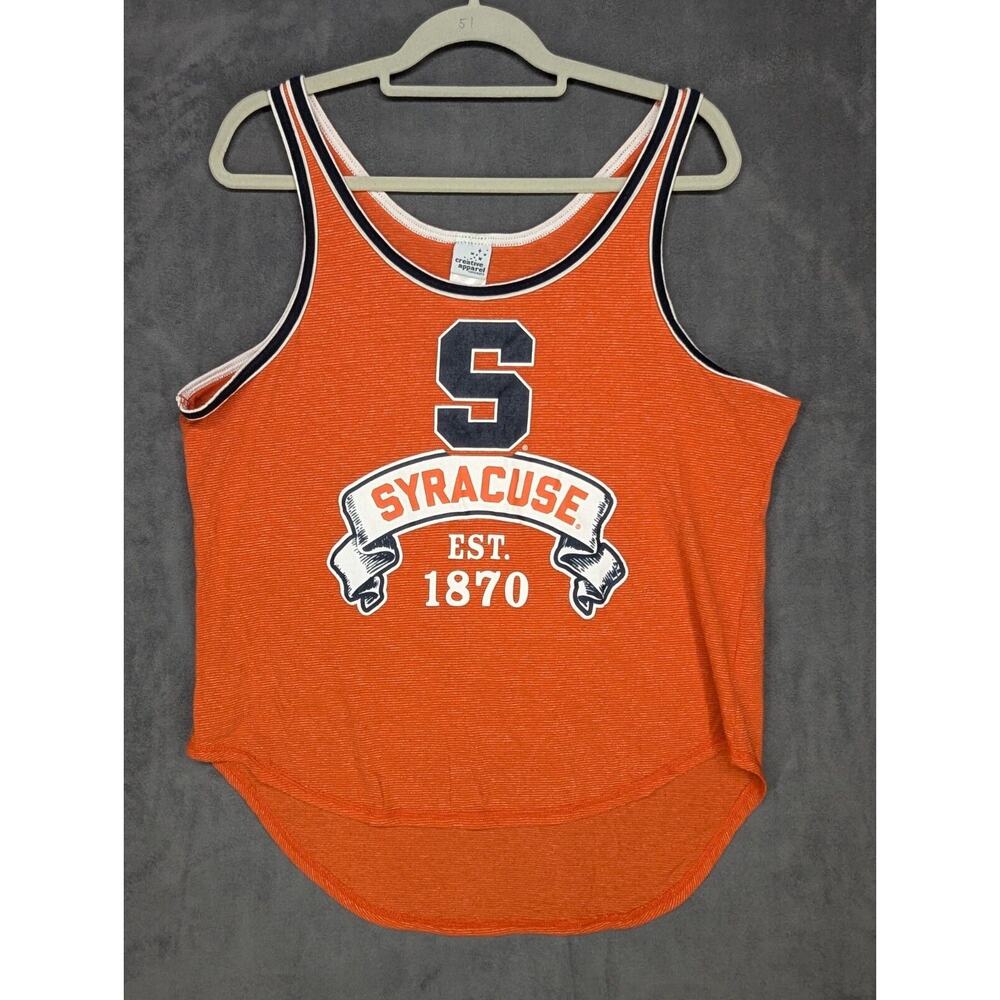 Syracuse Est. 1870 Orange Jersey Tank Creative Apparel 2XL